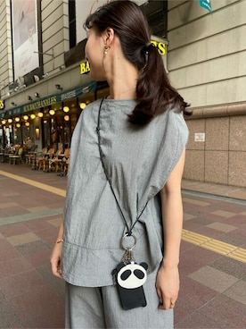 「BEARDSLEY」｜「アイテム（財布/小物）」を使った、BEARDSLEYさん（レディース・152cm）の夏コーディネート