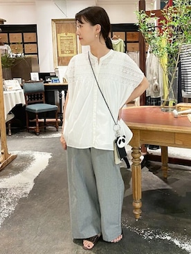 「BEARDSLEY」｜「アイテム（財布/小物）」を使った、BEARDSLEYさん（レディース・152cm）の夏コーディネート