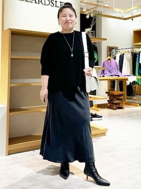 「アイテム（ボディバッグ/ウエストポーチ、シルバー系）」を使った、BEARDSLEYさん（レディース・158cm）の夏コーディネート