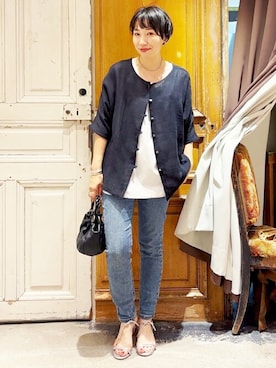 BEARDSLEYさん（レディース・157cm）の夏コーディネート