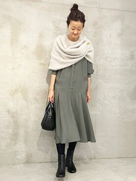 「BEARDSLEY（ビアズリー）のアイテム（リング）」を使った、BEARDSLEYさん（レディース・166cm）の夏コーディネート