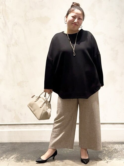 BEARDSLEYビアズリーニットコンビダンボールプルオーバー【ブラック