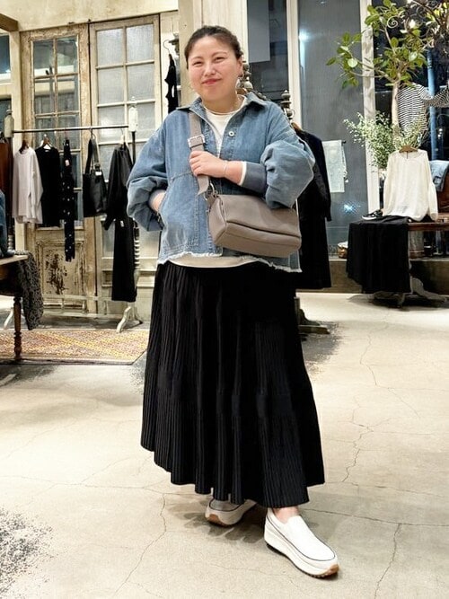 ビアズリー beardsley袖パフGジャン フリーサイズ ビアズリー BEARDSLEY 袖パフGジャンindigo 手洗い可