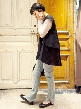 BEARDSLEYさん（レディース・157cm）の秋コーディネート