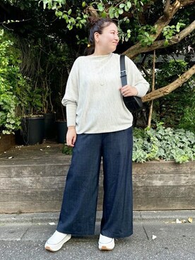 「BEARDSLEY（ビアズリー）のアイテム（リング）」を使った、BEARDSLEYさん（レディース・158cm）の秋コーディネート