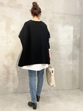 「BEARDSLEY」｜「アイテム（ブーツ）」を使った、BEARDSLEYさん（レディース・166cm）の秋コーディネート