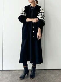 BEARDSLEY（ビアズリー）の「袖ジャガードカーディガン（カーディガン
