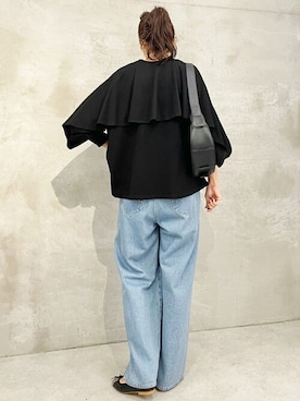 「BEARDSLEY」｜「アイテム（バレエシューズ）」を使った、BEARDSLEYさん（レディース・166cm）の秋コーディネート