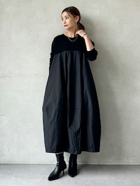 「BEARDSLEY（ビアズリー）のアイテム（リング）」を使った、BEARDSLEYさん（レディース・158cm）の秋コーディネート