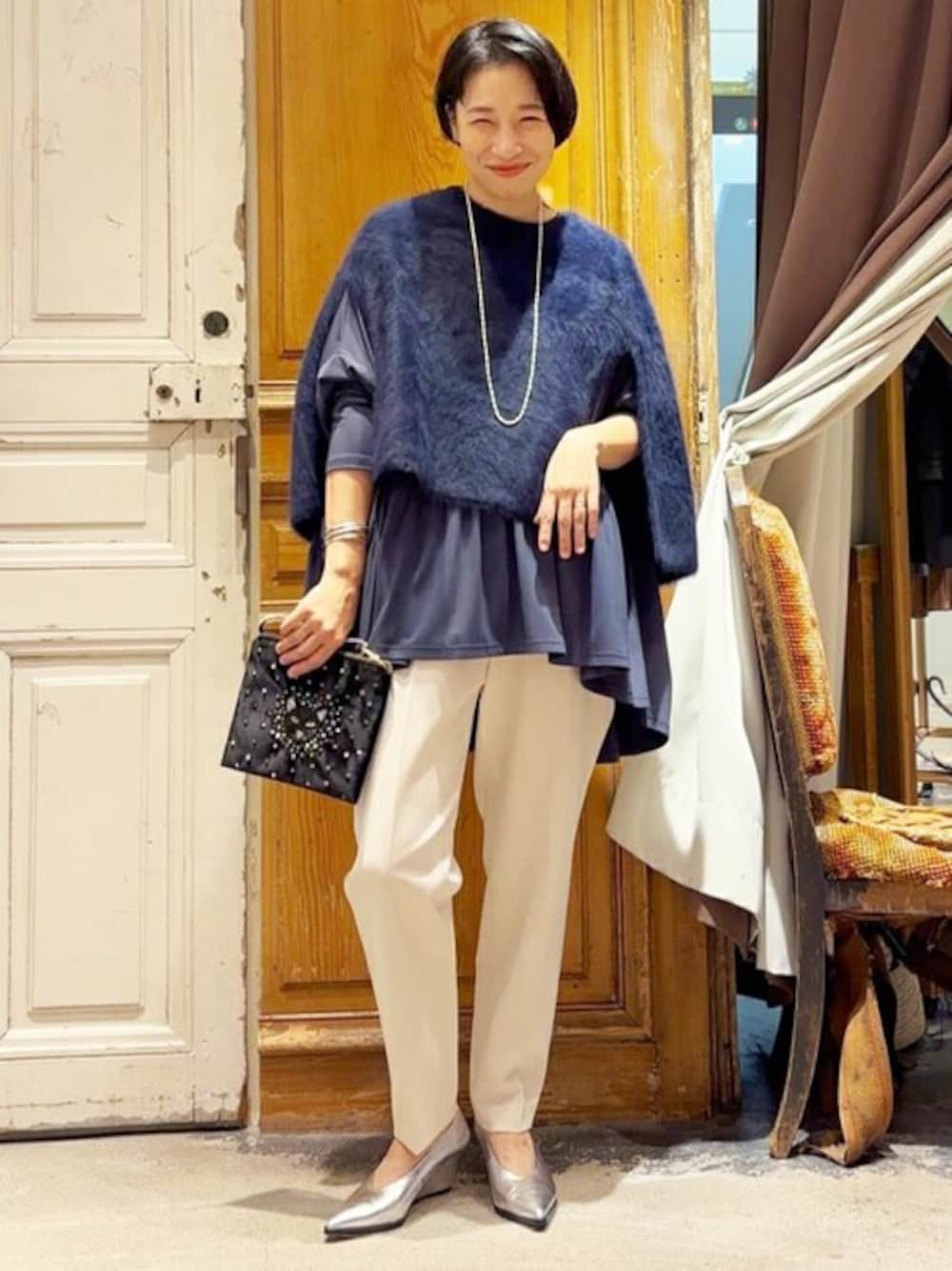 ビアズリー ファーニットポンチョ 【公式通販】