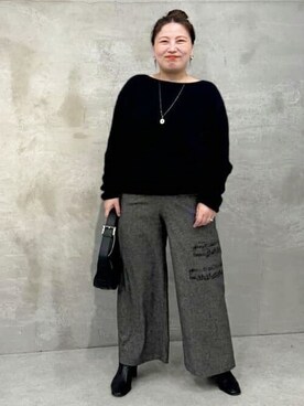 「BEARDSLEY（ビアズリー）のアイテム（リング）」を使った、BEARDSLEYさん（レディース・158cm）の秋コーディネート