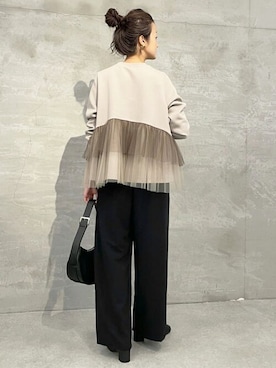 「BEARDSLEY」｜「アイテム（ブーツ）」を使った、BEARDSLEYさん（レディース・166cm）の秋コーディネート