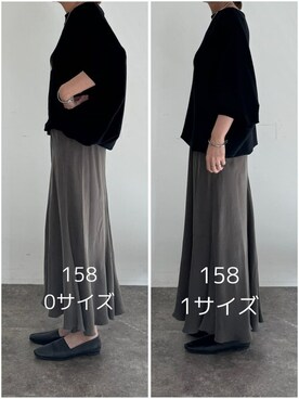 BEARDSLEYさん（レディース・158cm）の秋コーディネート