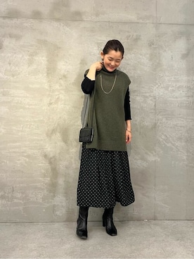 BEARDSLEYさん（レディース・156cm）の秋コーディネート