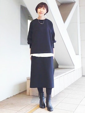 「BEARDSLEY」｜「アイテム（ブーツ）」を使った、BEARDSLEYさん（レディース・164cm）の秋コーディネート