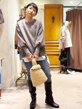 BEARDSLEYさん（レディース・157cm）の秋コーディネート