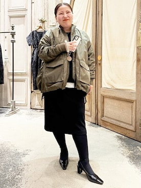 「BEARDSLEY」｜「アイテム（その他）」を使った、BEARDSLEYさん（レディース・158cm）の秋コーディネート