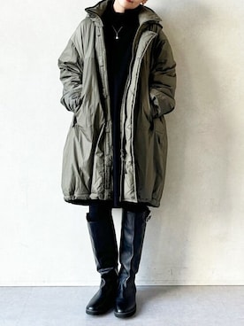 「BEARDSLEY」｜「アイテム（ミリタリージャケット）」を使った、BEARDSLEYさん（レディース・158cm）の秋コーディネート