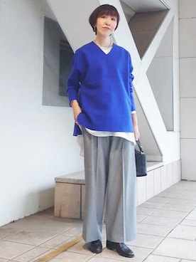 「BEARDSLEY」｜「アイテム（ブーツ）」を使った、BEARDSLEYさん（レディース・164cm）の秋コーディネート