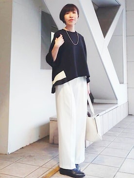 「BEARDSLEY」｜「アイテム（ブーツ）」を使った、BEARDSLEYさん（レディース・164cm）の秋コーディネート