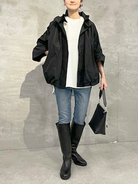 「BEARDSLEY」｜「アイテム（ブルゾン）」を使った、BEARDSLEYさん（レディース・166cm）の秋コーディネート