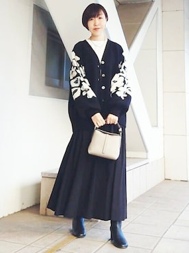 「BEARDSLEY」｜「アイテム（ブーツ）」を使った、BEARDSLEYさん（レディース・164cm）の秋コーディネート