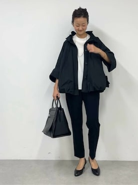 「BEARDSLEY」｜「アイテム（ブルゾン）」を使った、BEARDSLEYさん（レディース・166cm）の冬コーディネート