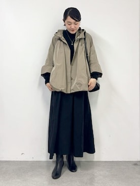 「BEARDSLEY」｜「アイテム（ブルゾン）」を使った、BEARDSLEYさん（レディース・164cm）の冬コーディネート