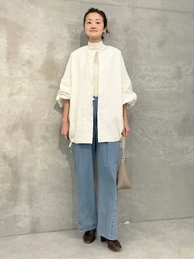 「BEARDSLEY」｜「アイテム（その他アウター）」を使った、BEARDSLEYさん（レディース・166cm）の冬コーディネート