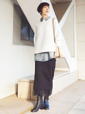 BEARDSLEYさん（レディース・164cm）の冬コーディネート