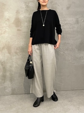 「BEARDSLEY」｜「アイテム（ブーツ）」を使った、BEARDSLEYさん（レディース・166cm）の冬コーディネート