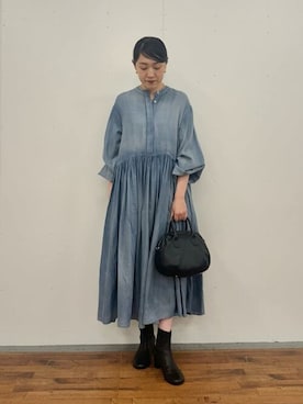 「BEARDSLEYワンピース」｜BEARDSLEYさん（レディース・164cm）の冬コーディネート