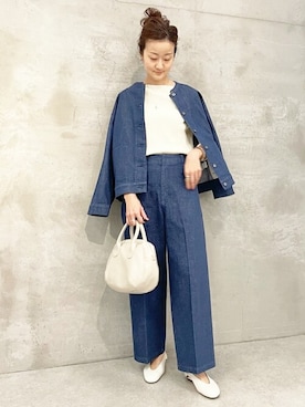 「BEARDSLEY」｜「アイテム（ブルゾン）」を使った、BEARDSLEYさん（レディース・166cm）の冬コーディネート