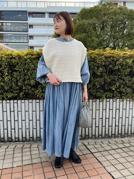 BEARDSLEYさん（レディース・154cm）の冬コーディネート