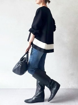 BEARDSLEYさん（レディース・158cm）の冬コーディネート