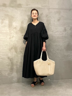 「BEARDSLEY」｜「アイテム（ブーツ）」を使った、BEARDSLEYさん（レディース・166cm）の冬コーディネート