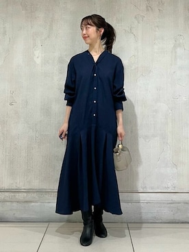 「ビアズリーワンピース」｜BEARDSLEYさん（レディース・154cm）の冬コーディネート