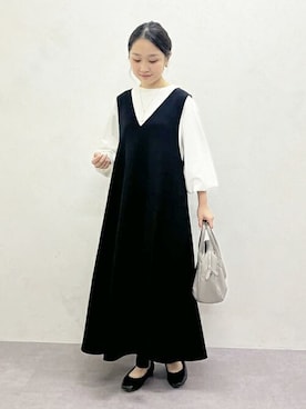 「BEARDSLEY」｜「アイテム（ワンピース/ドレス）」を使った、BEARDSLEYさん（レディース・149cm）の春コーディネート