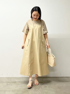 「BEARDSLEY」｜「アイテム（ワンピース/ドレス）」を使った、BEARDSLEYさん（レディース・149cm）の春コーディネート