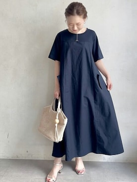 「BEARDSLEY」｜「アイテム（ワンピース/ドレス）」を使った、BEARDSLEYさん（レディース・153cm）の春コーディネート