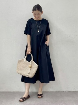 「BEARDSLEY」｜「アイテム（ワンピース/ドレス）」を使った、BEARDSLEYさん（レディース・156cm）の春コーディネート