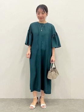 「BEARDSLEY」｜「アイテム（ワンピース/ドレス）」を使った、BEARDSLEYさん（レディース・153cm）の春コーディネート