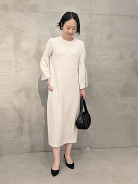 「BEARDSLEY」｜「アイテム（ワンピース/ドレス）」を使った、BEARDSLEYさん（レディース・163cm）の春コーディネート