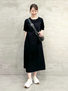 「BEARDSLEY」｜「アイテム（ワンピース/ドレス）」を使った、BEARDSLEYさん（レディース・154cm）の春コーディネート