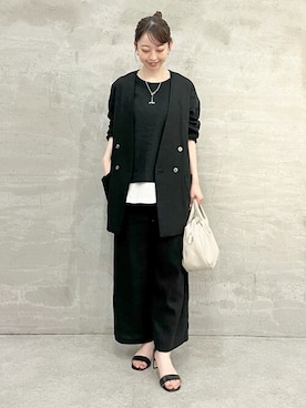 「BEARDSLEY」｜「アイテム（ブルゾン）」を使った、BEARDSLEYさん（レディース・154cm）の春コーディネート