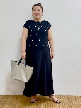 「BEARDSLEY」｜「アイテム（ワンピース/ドレス）」を使った、BEARDSLEYさん（レディース・158cm）の春コーディネート
