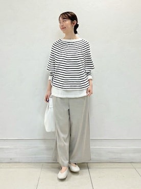 「BEARDSLEY」｜「アイテム（パンプス）」を使った、BEARDSLEYさん（レディース・154cm）の春コーディネート