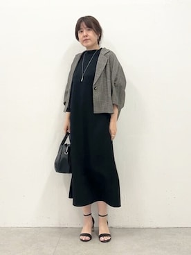 「BEARDSLEY」｜「アイテム（ワンピース/ドレス）」を使った、BEARDSLEYさん（レディース・160cm）の春コーディネート