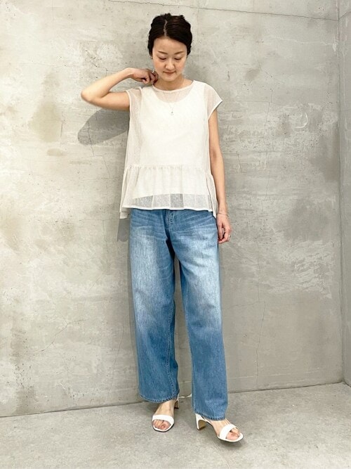ブラウス シャツ 「15 quinze」裾フリルメッシュブラウス レディース BEARDSLEY｜《15 quinze》裾フリルメッシュブラウス | Rakuten