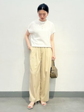 「リヴェタート」｜「アイテム（アクセサリー）」を使った、BEARDSLEYさん（レディース・164cm）の春コーディネート